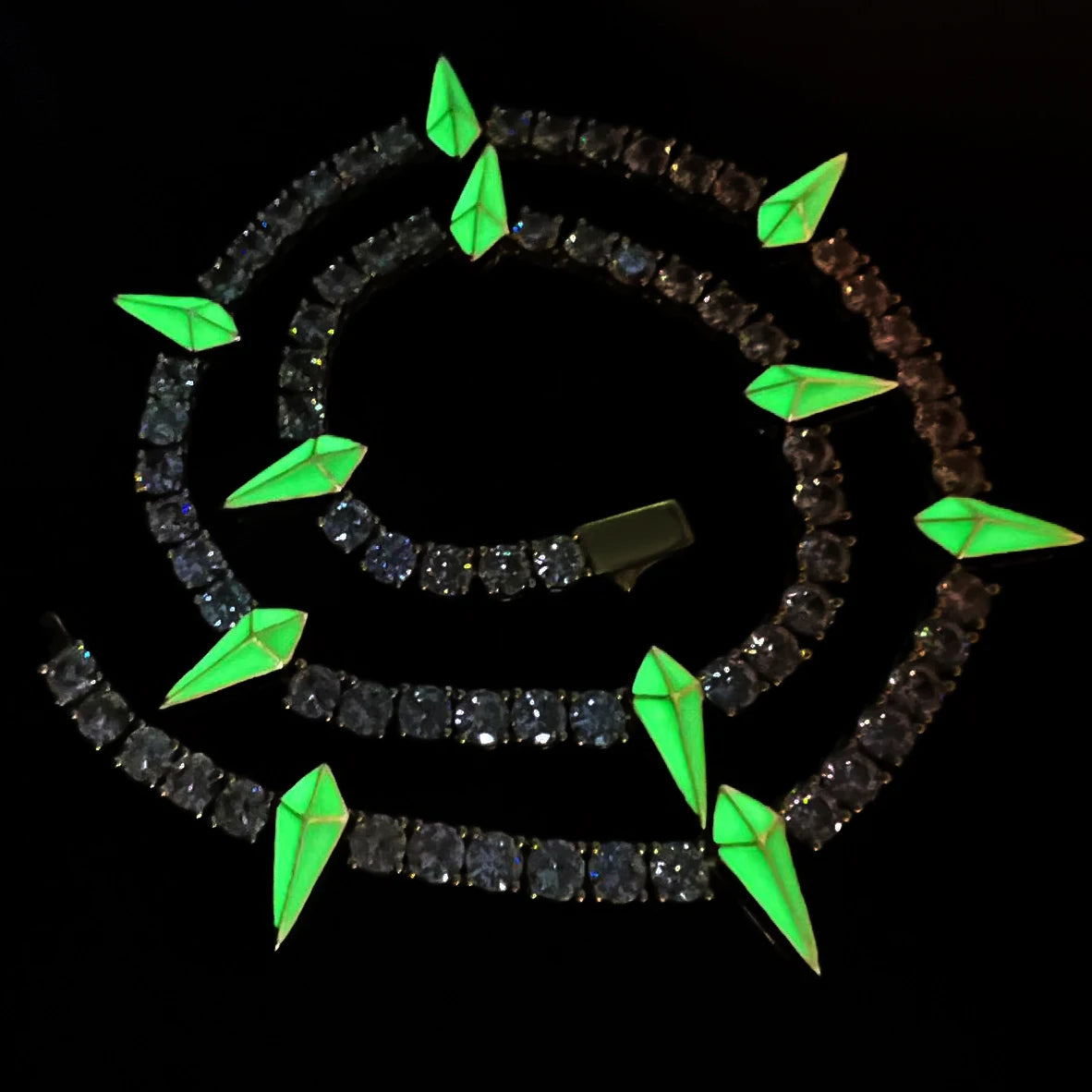 Tennis Chain Rivet  Cubic Zirconia