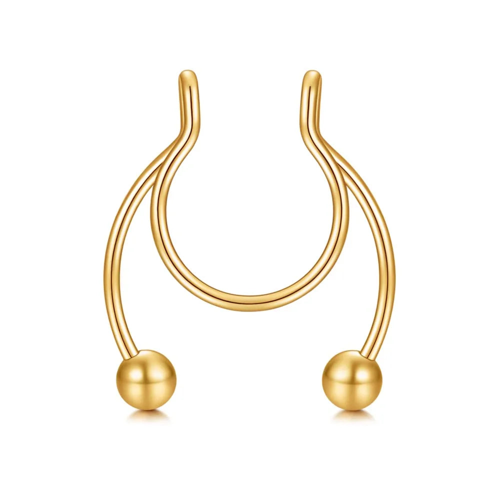 Nose Ring Septum Hoop Stainless Steel Horseshoe