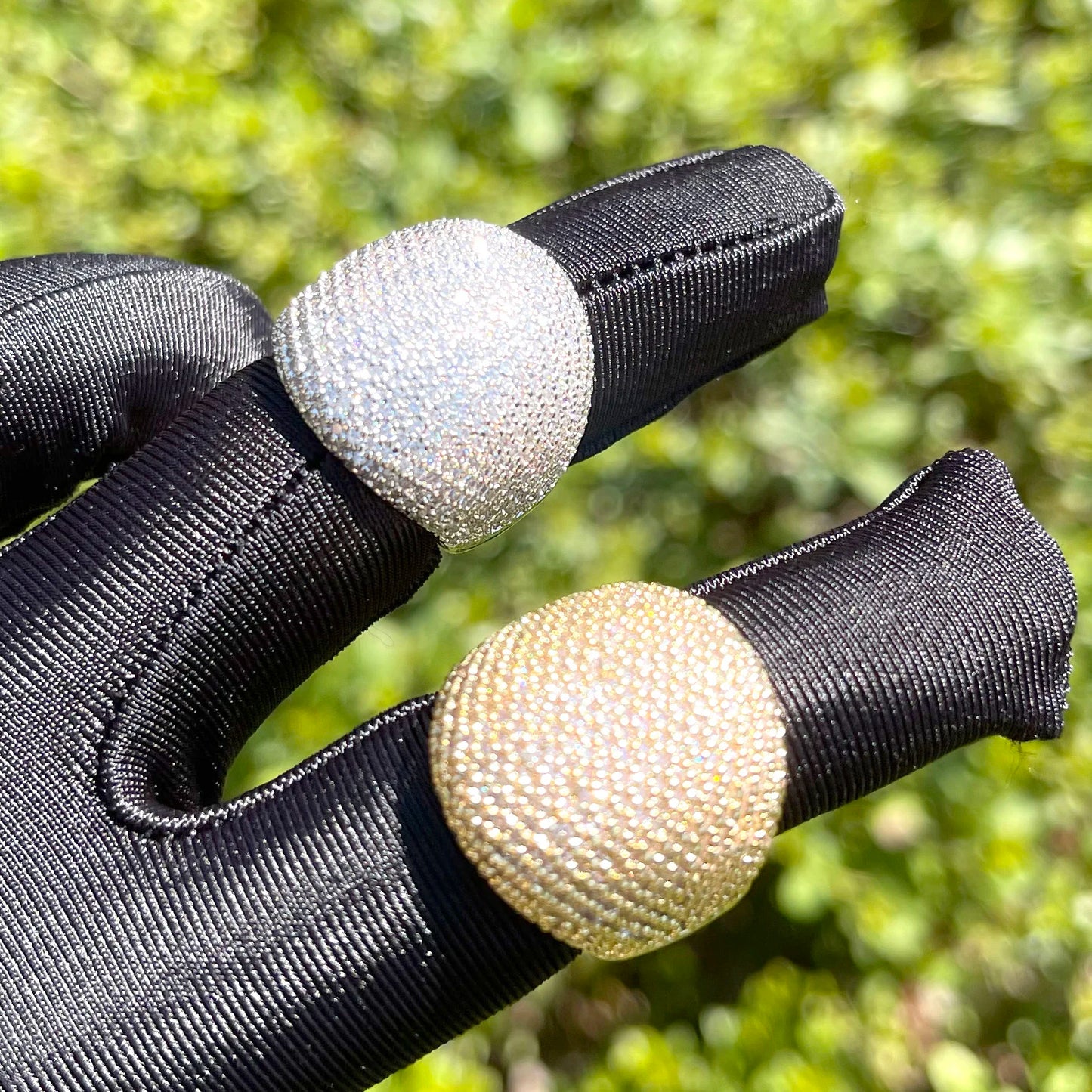 Ring Zirconia Jewelry Bubble Letter Iced Out