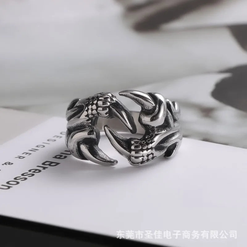 Dragon Claw Titanium Ring