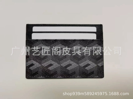 NONECN Genuine Leather Card Holder Unisex Multi Function Coin Purse