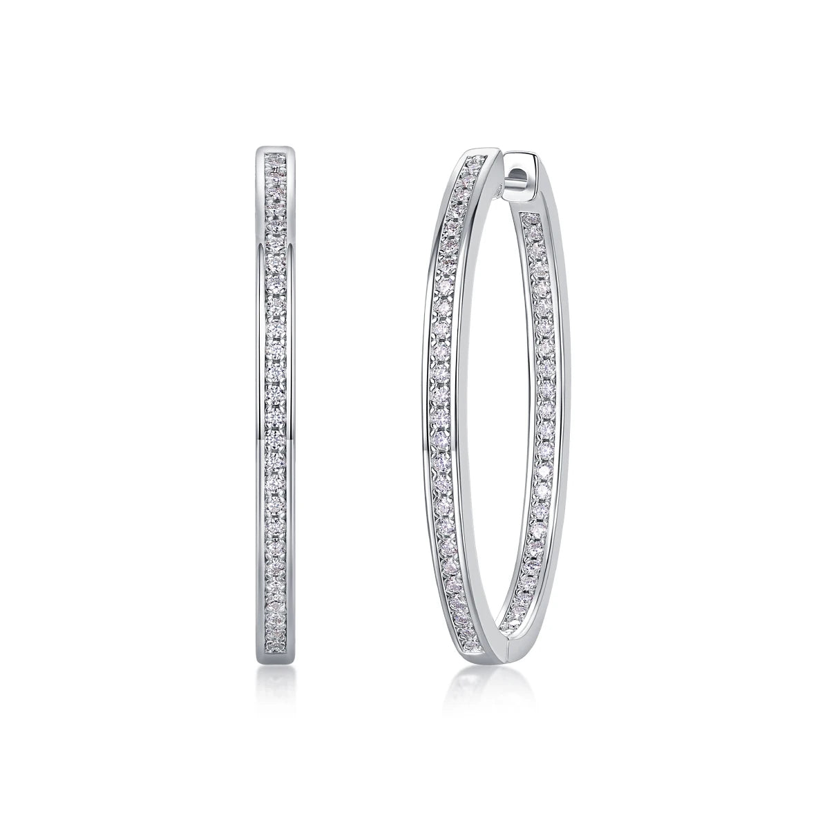 Earrings Tibetan Silver With Mosan Diamond