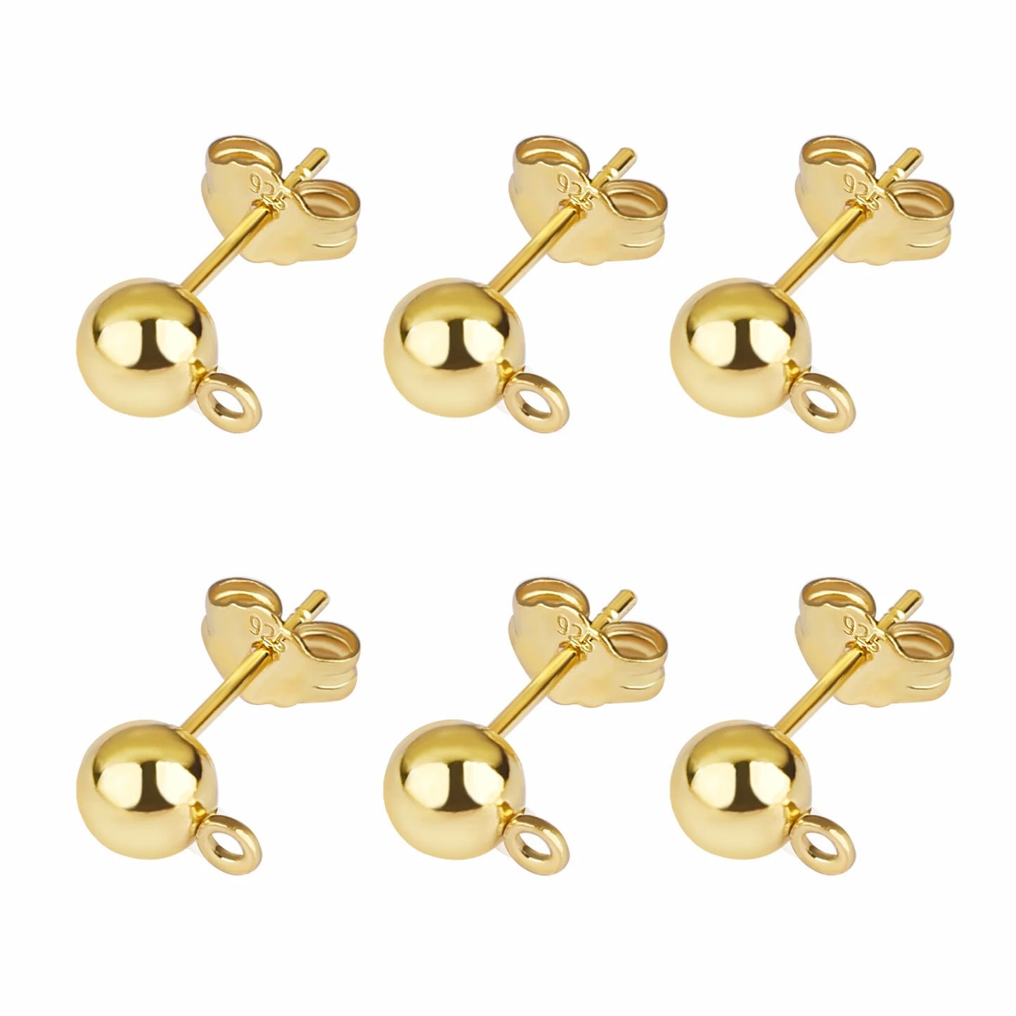 925 Silver Earring Studs Blank Post Base Pins