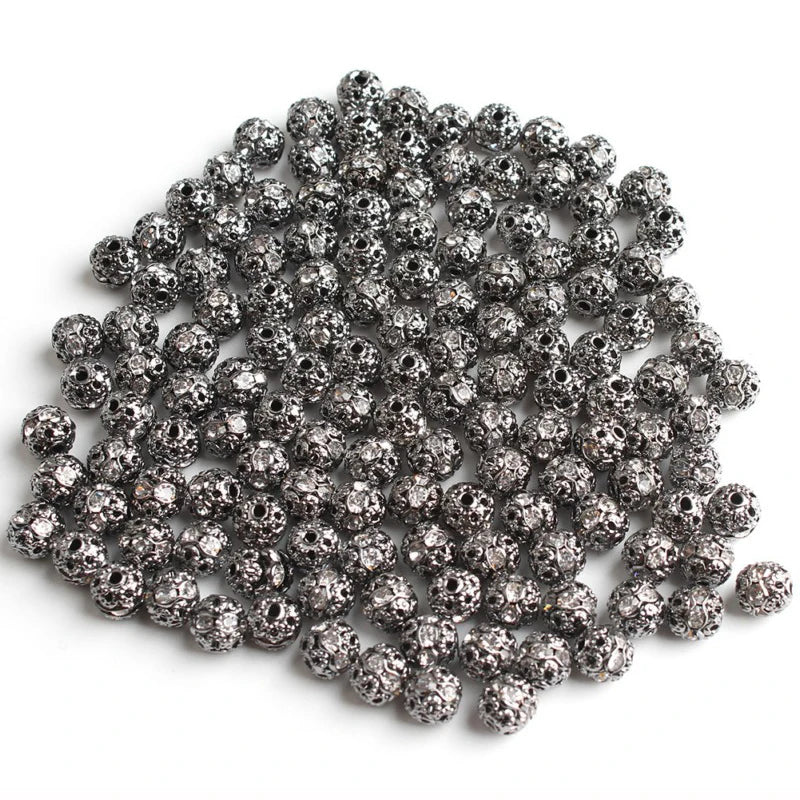 Rhinestone Ball Shape Beads For Jewelry Making