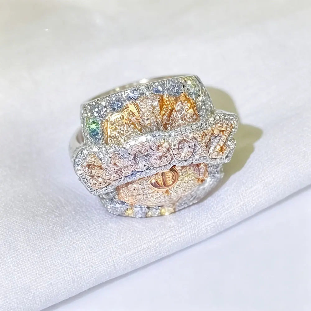 Zircon Letter Ring