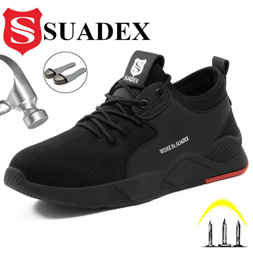Men Work Safety Shoes Steel Toe Cap