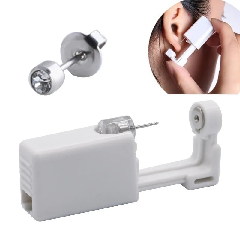 Disposable Sterile Ear Piercing Kit 2Pcs Gun Tool Set