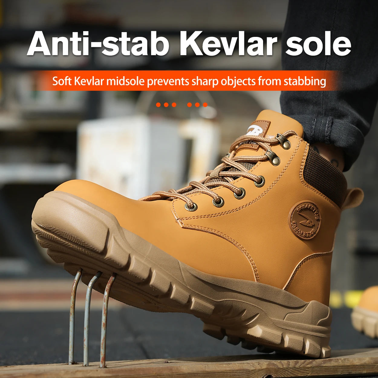 Safety Shoes Breathable Anti Smash Puncture Men