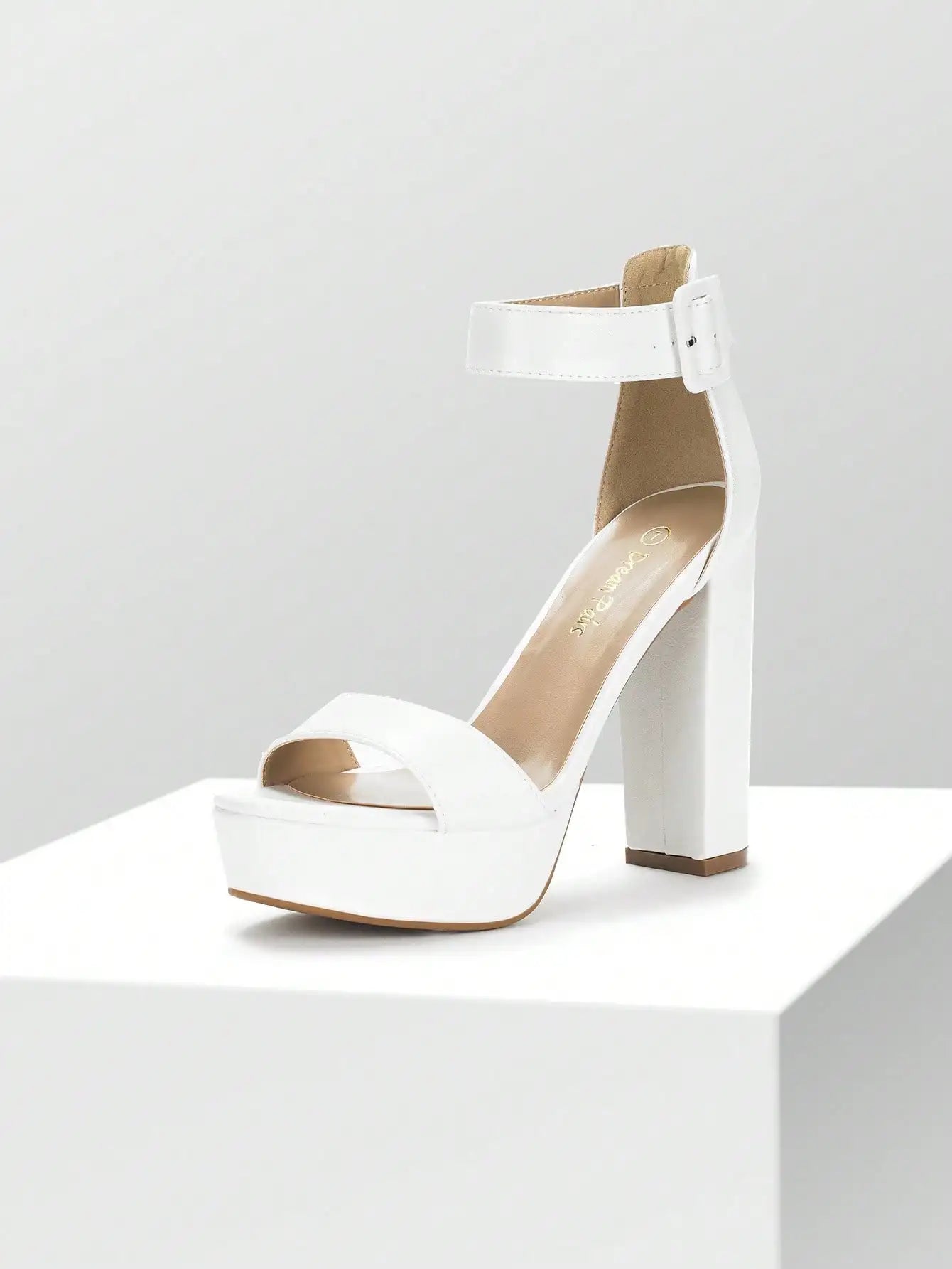 Womens High  Heels Buckle Ankle Strap