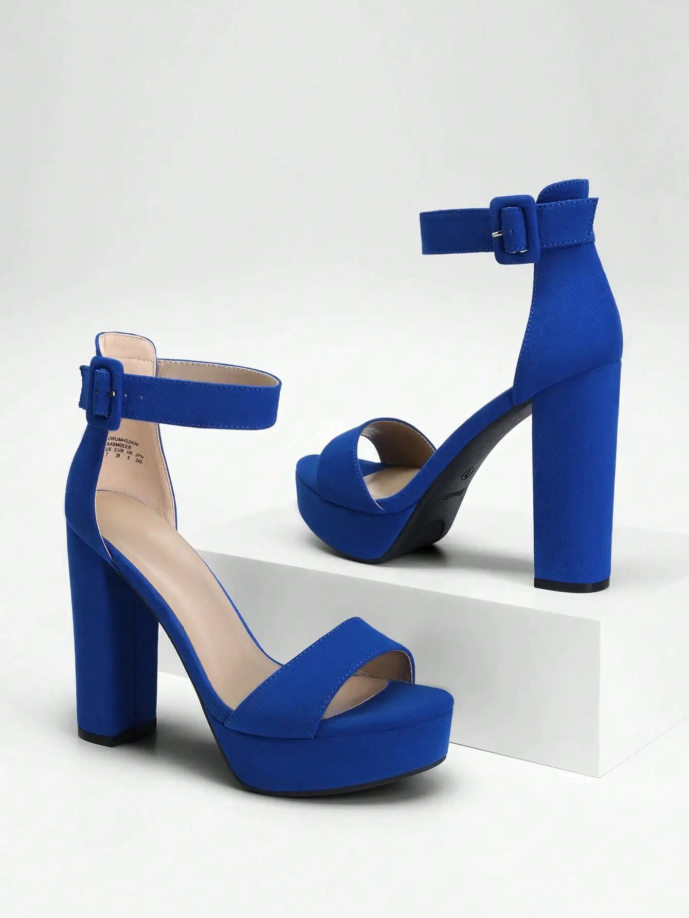 Womens High  Heels Buckle Ankle Strap