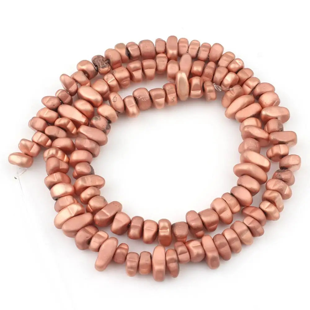 TANANTA Gold Plated Hematite Loose Spacer Beads for Jewelry Making