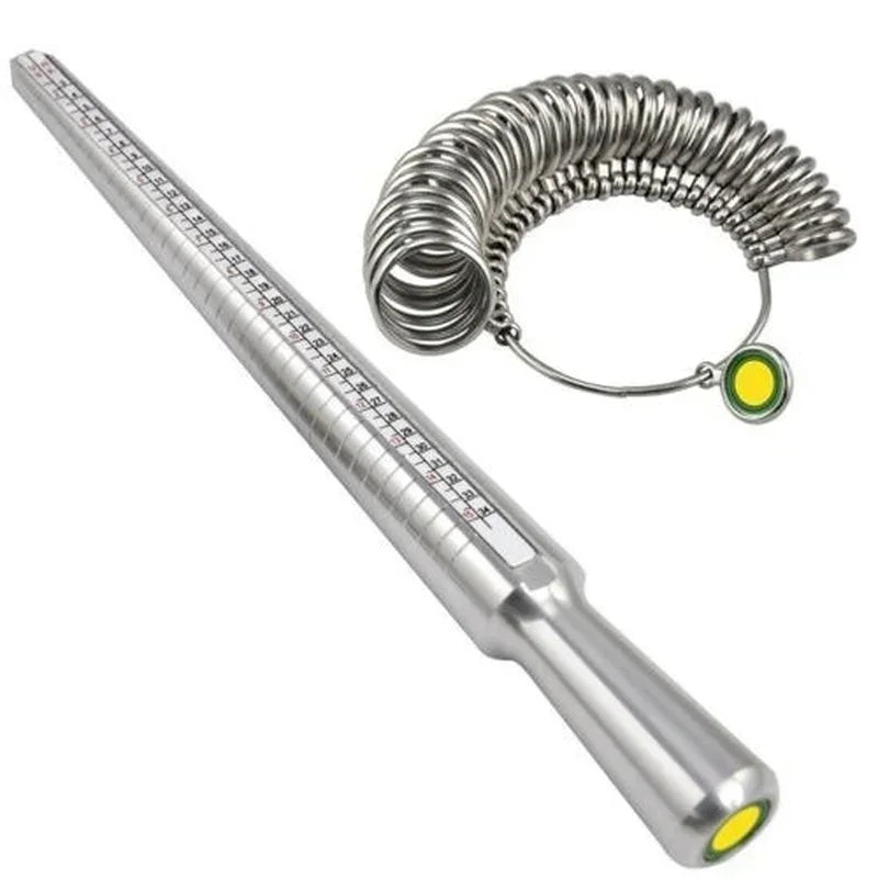 Metal Ring Sizer Gauge Mandrel Tool For Jewelry Making