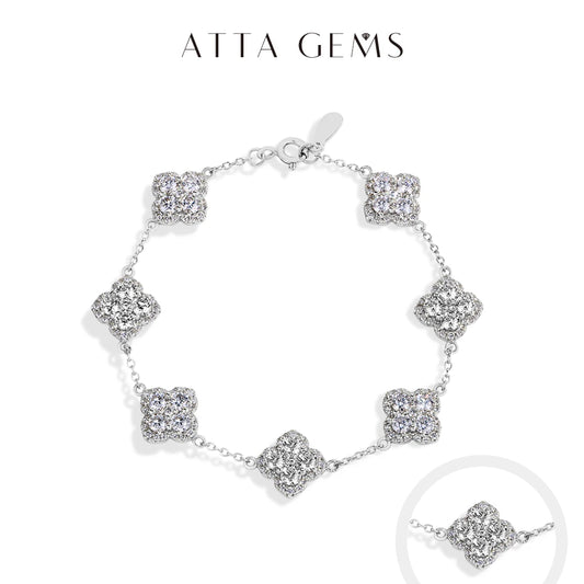 Bracelets S925 Silver Yellow Gold Plated Moissanite