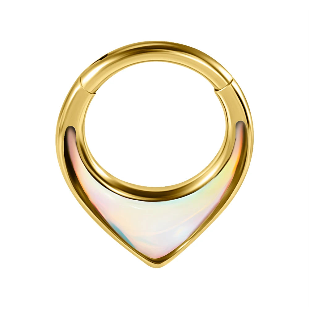 Nose Ring Septum Stainless Steel Oil Drop