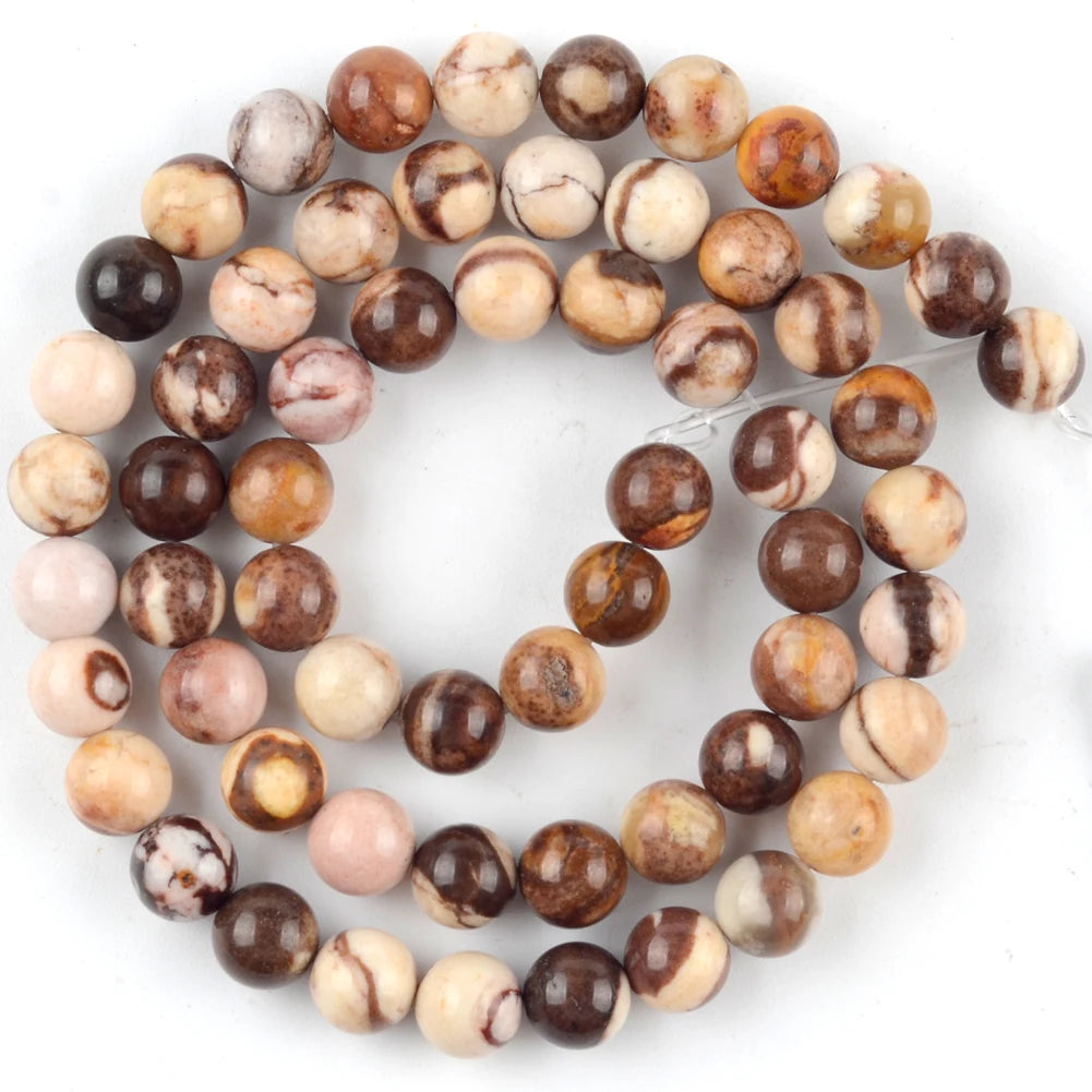 Australian Zebra Jasper Beads for Jewelry Making