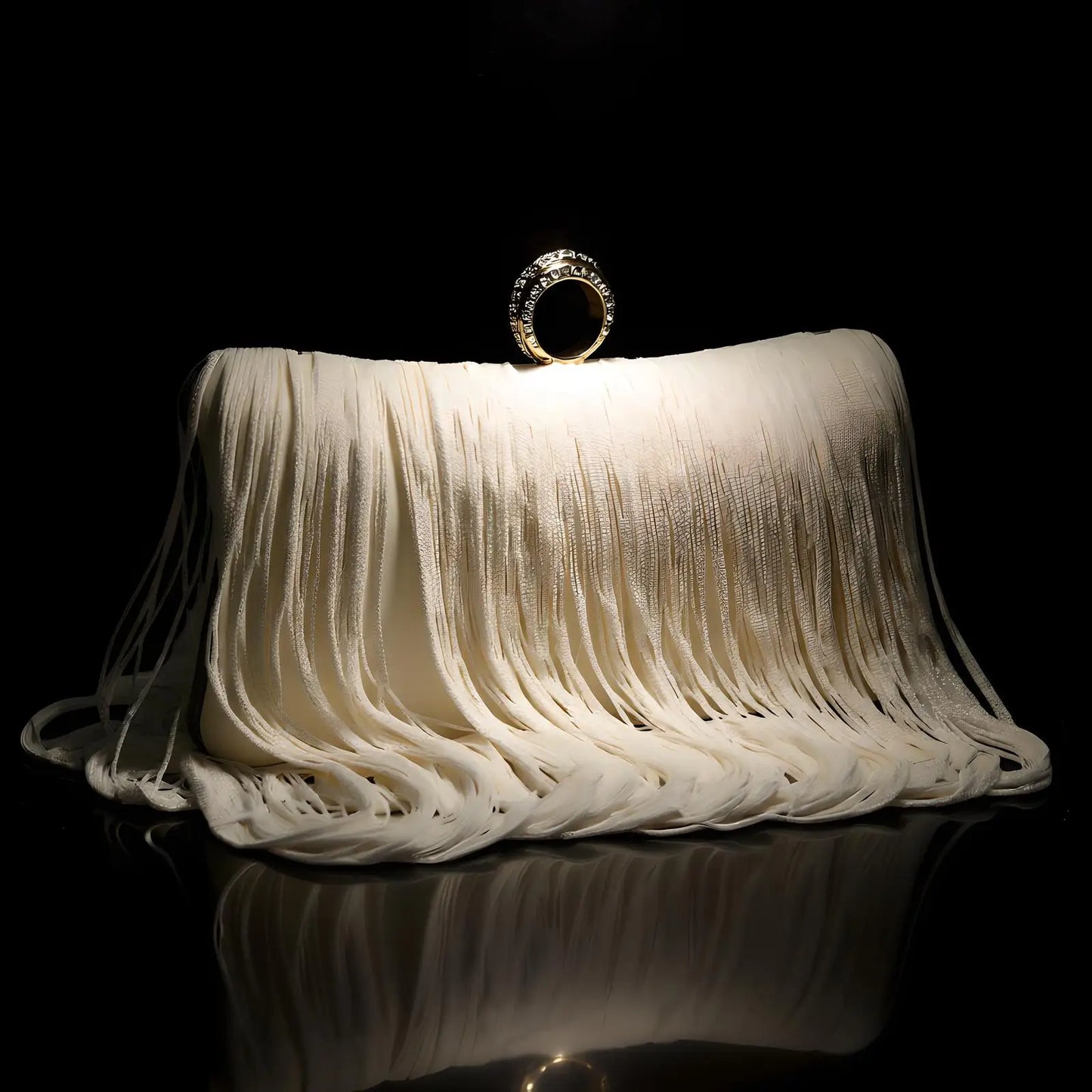 Evening Tassel Beaded Clutch Bag For Women Crossbody Party