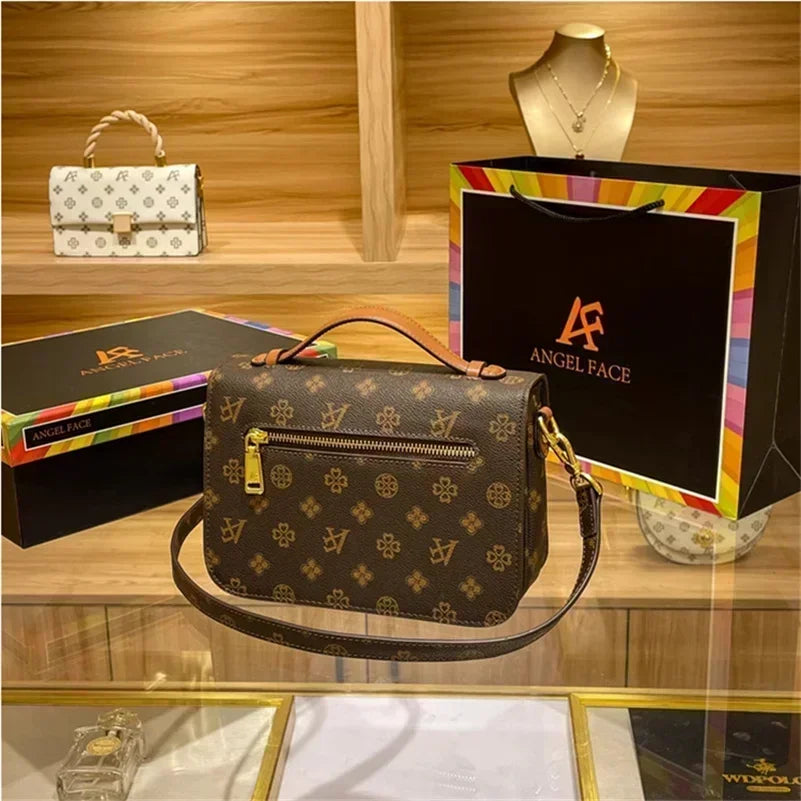 Monogram Floral PVC Shoulder Bag Crossbody Tote Luxury