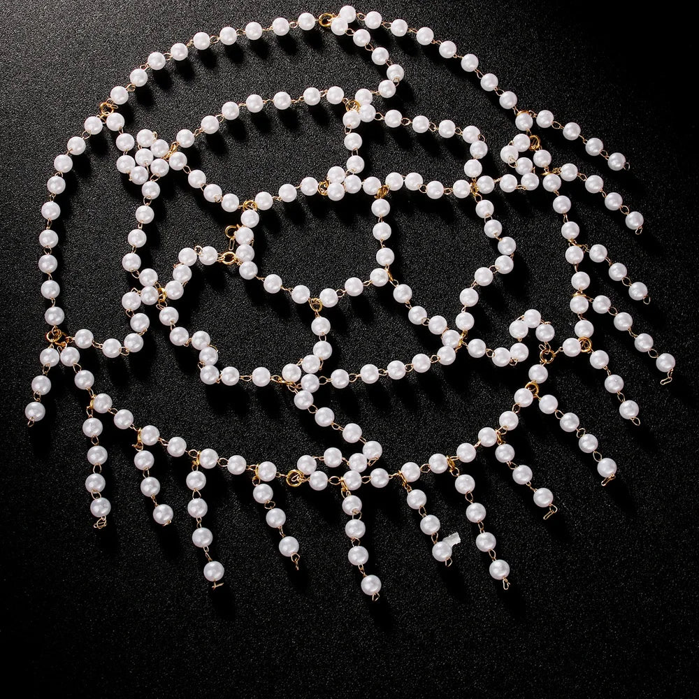 Headpiece Crystal Cap Head Chain Tassels