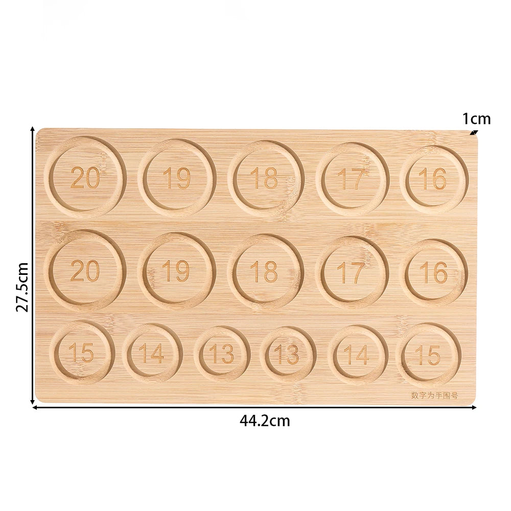 St.kunkka Wooden Flocked Beading Tray Jewelry Making Organizer 2030