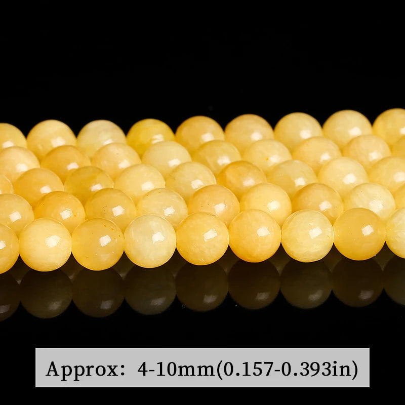 Natural Jade Round Spacer Beads For Jewelry Making Necklace