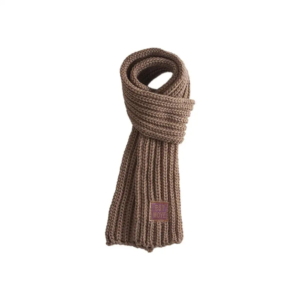 Kids Knitted Winter Scarf Thick Warm Casual Accessory