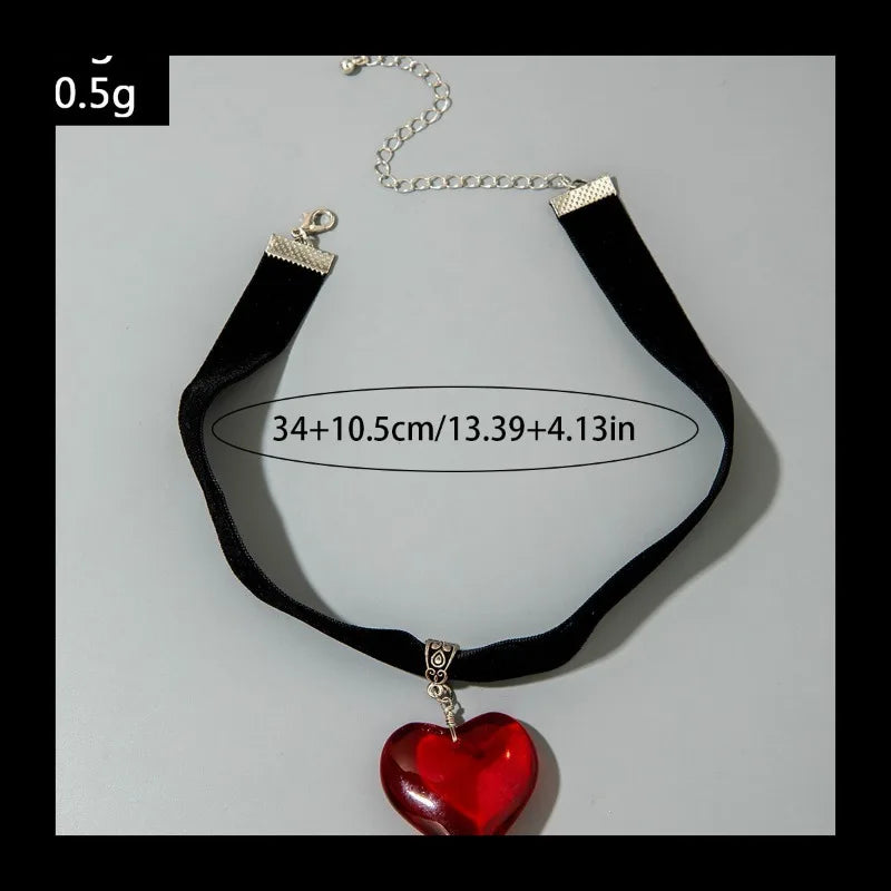 Choker Pendant Necklace with Zircon
