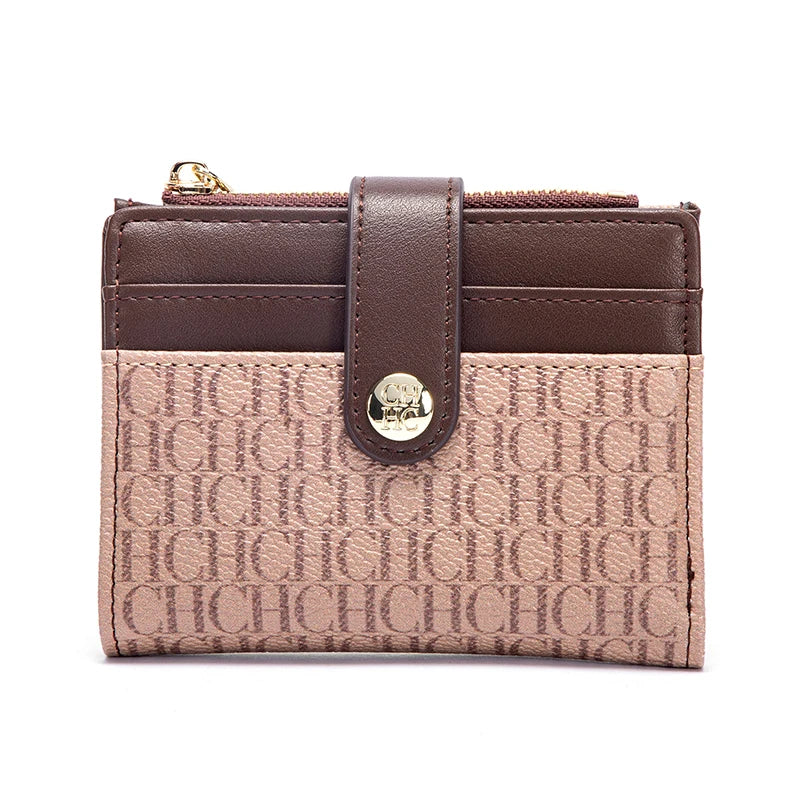 CHCHCN Fashion Classic Retro Wallet Card Holder Universal Letter Printed