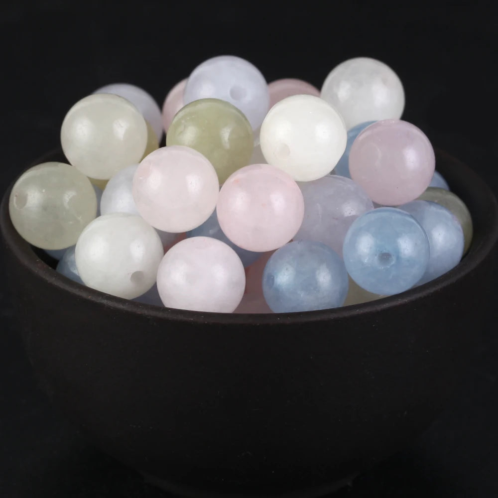 IYKWIM Natural Round Bead Mix Tiger Eye Amazonite Lava Turquoise