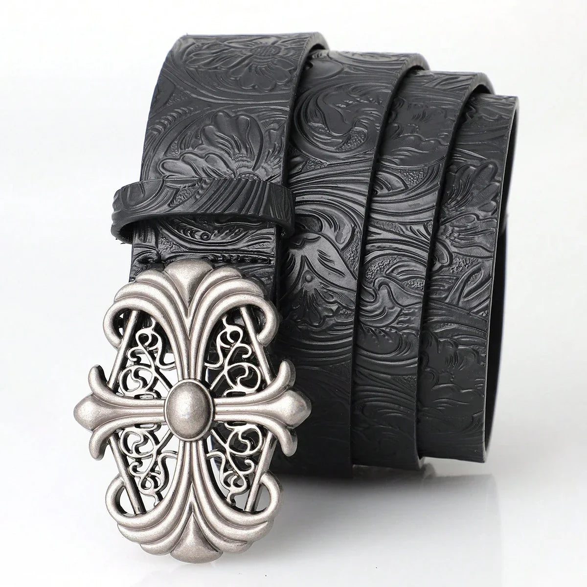 Belt Bohemian PU Leather Hollow Buckle