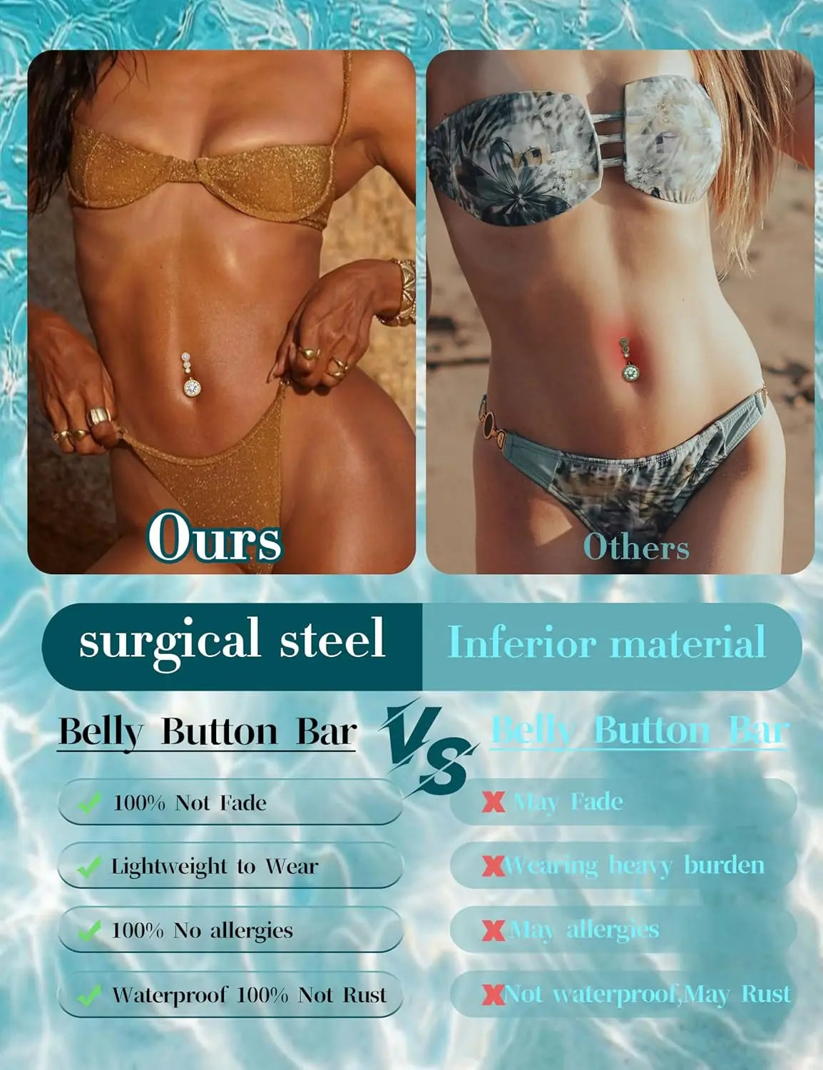 Belly Button Ring Dangle Jewelry