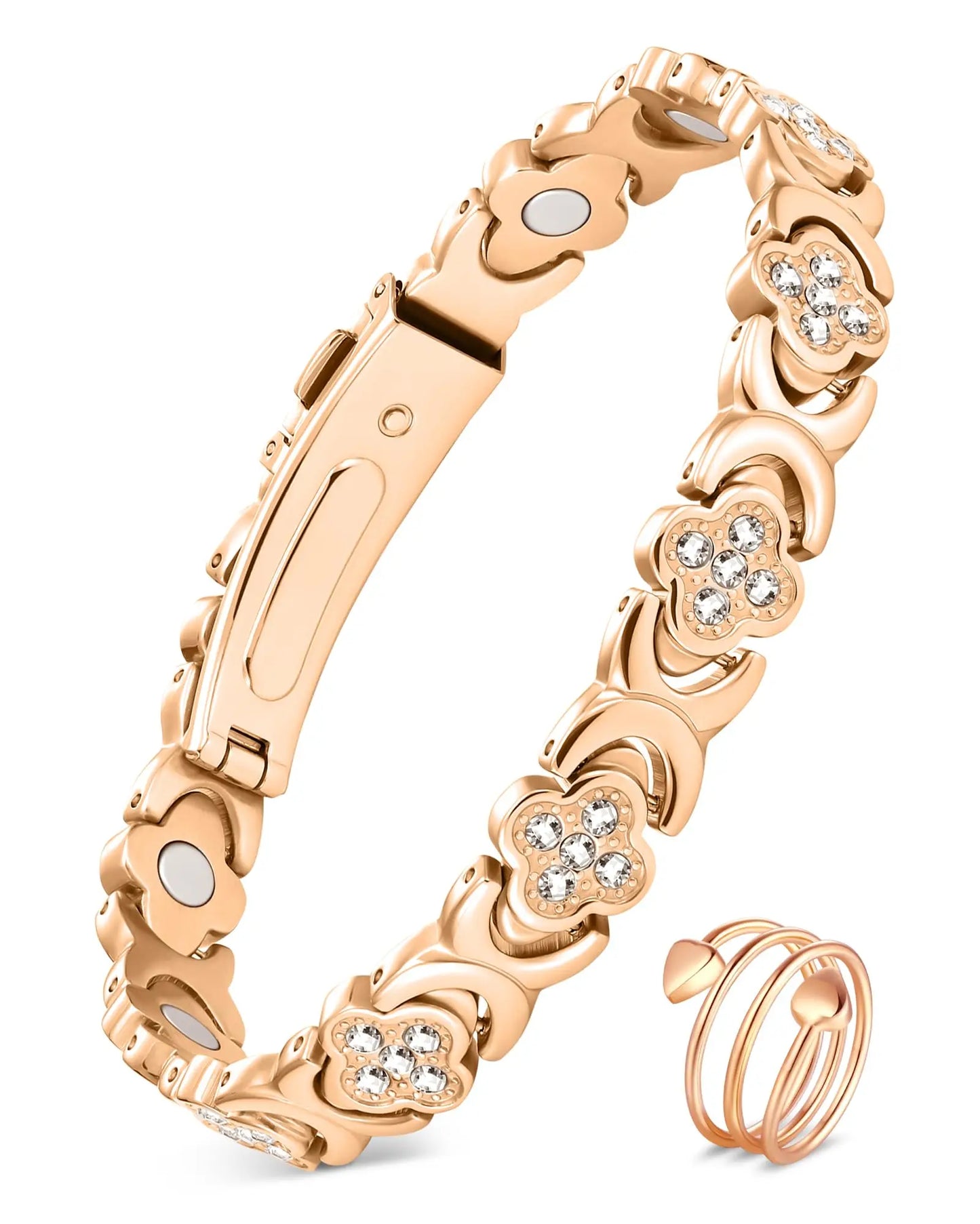 Copper Bracelets and Rings with Neodymium Magnets