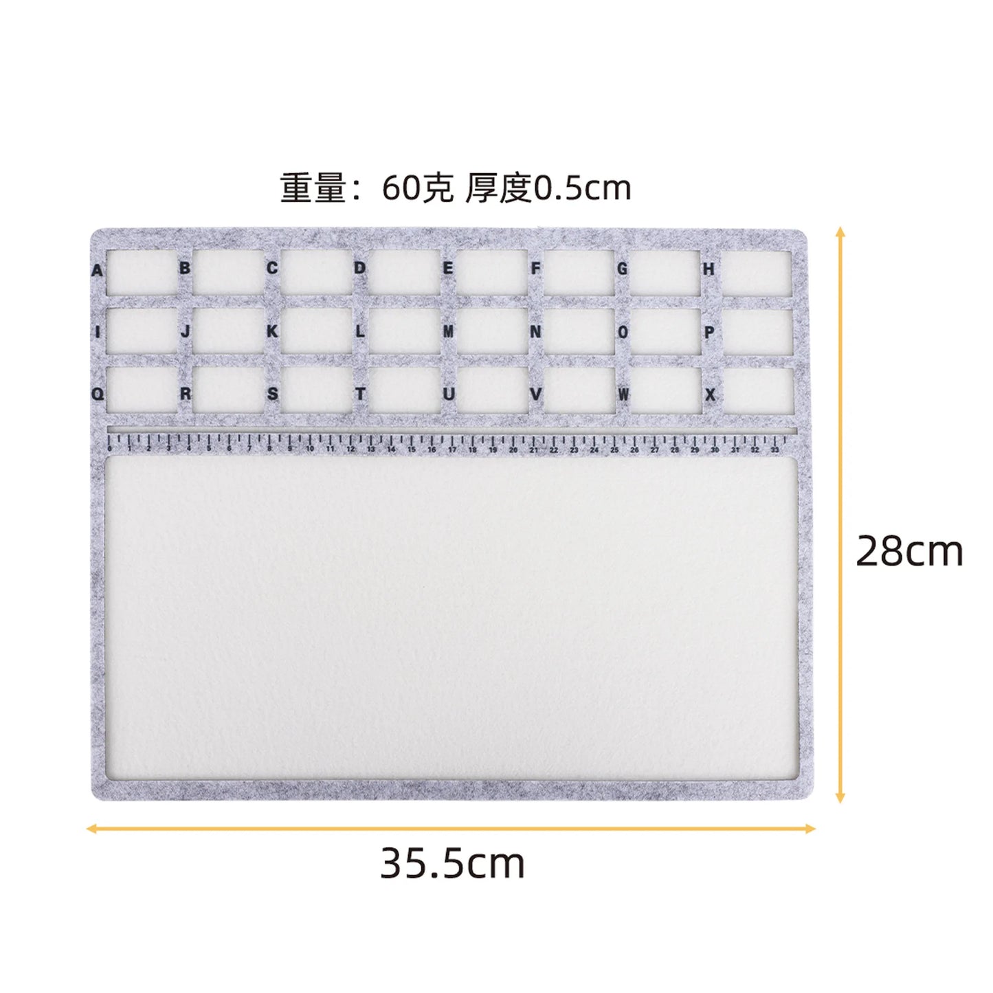 NIUPIKAH Bead Mat Tray for Jewelry Making Beading Board