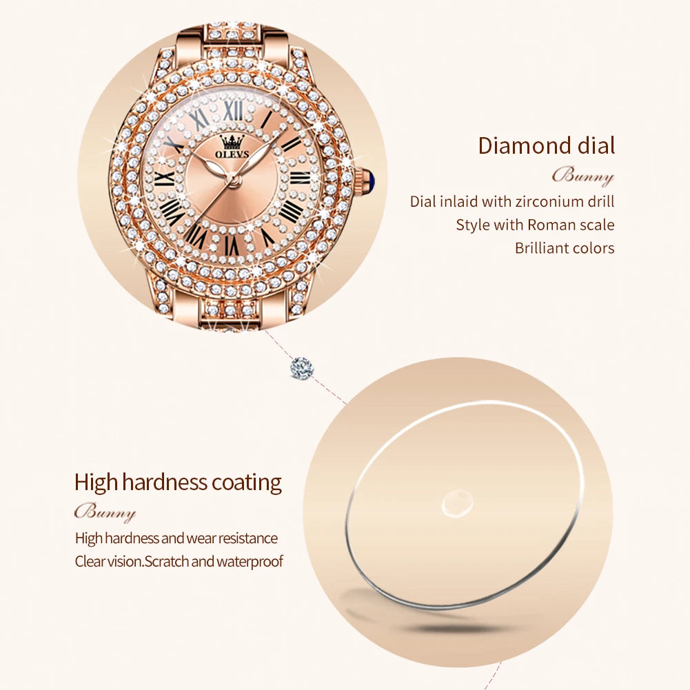 Watch Diamond 9943 Stainless Steel Waterproof Quartz