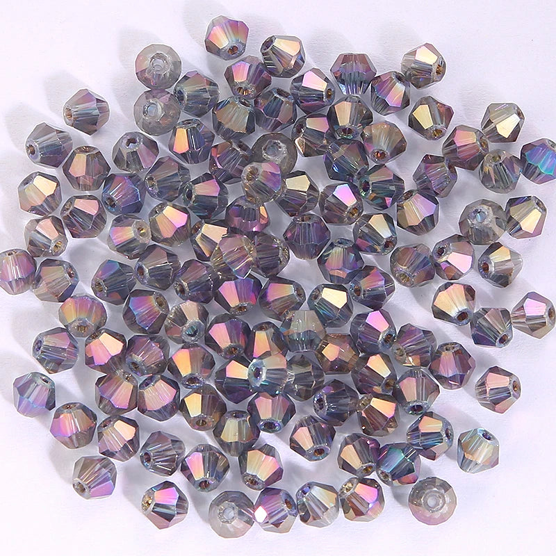 Glass Bicone Beads Faceted Crystal For Jewelry Making