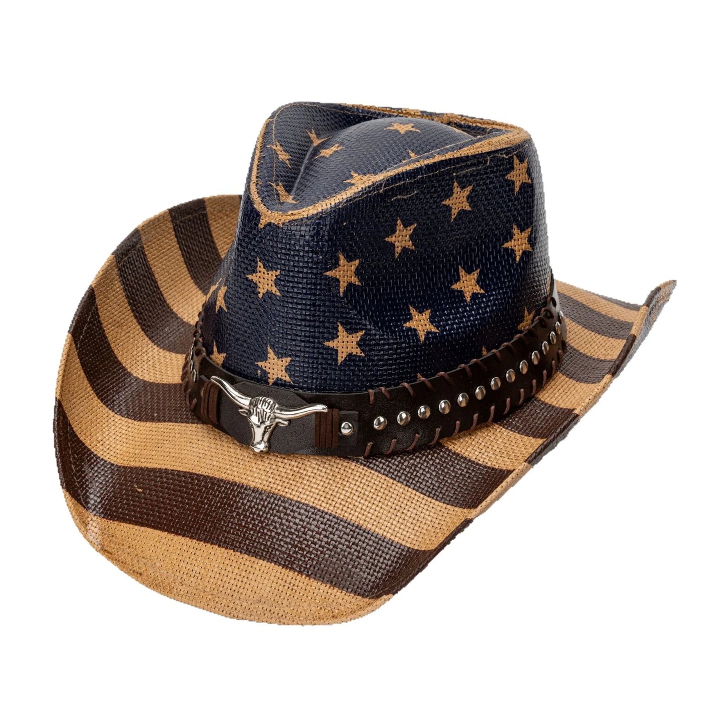 American Flag Cowboy Hat Western Headwear