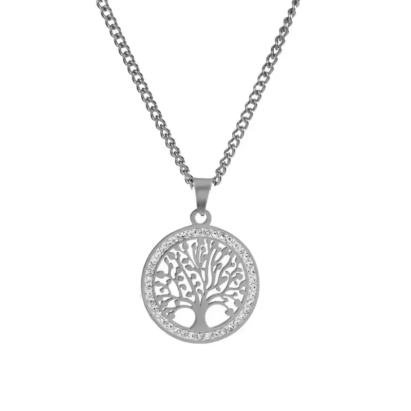 Earrings Necklace Bracelet Tree of Life Set