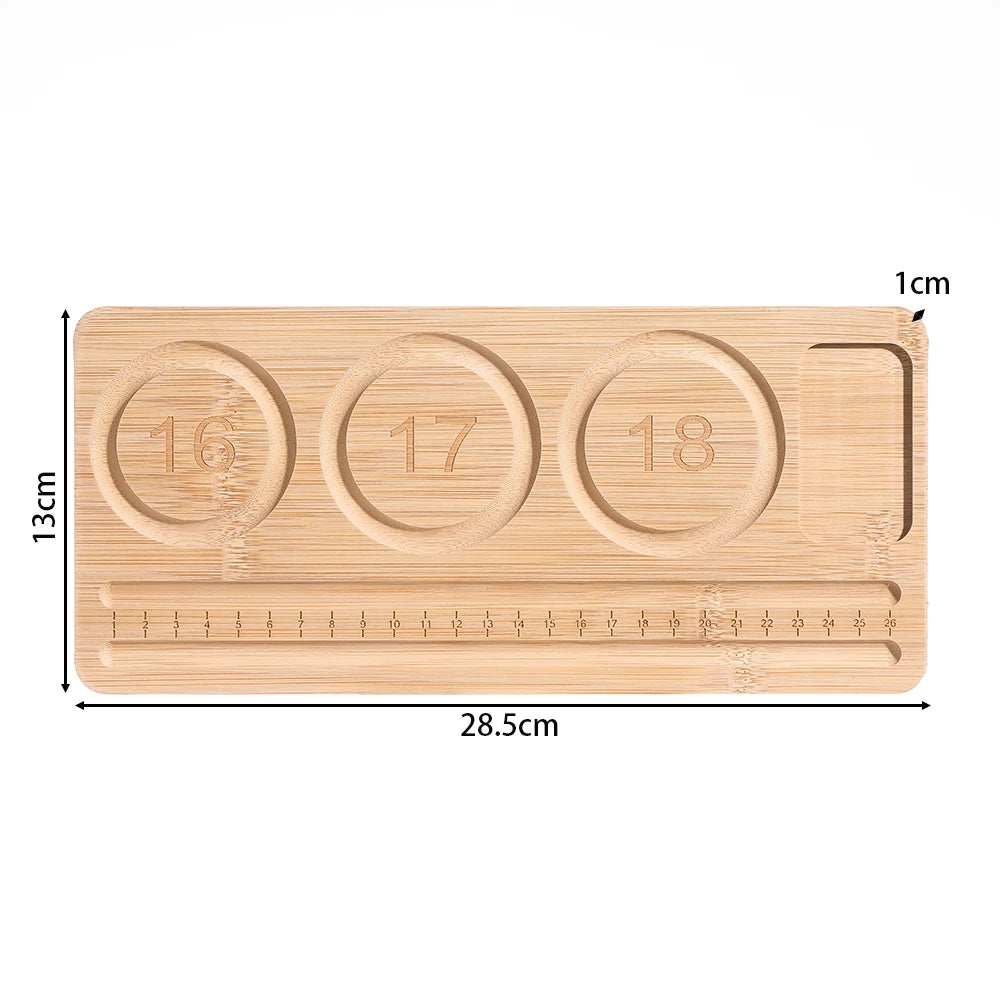 St.kunkka Wooden Flocked Beading Tray Jewelry Making Organizer 2030