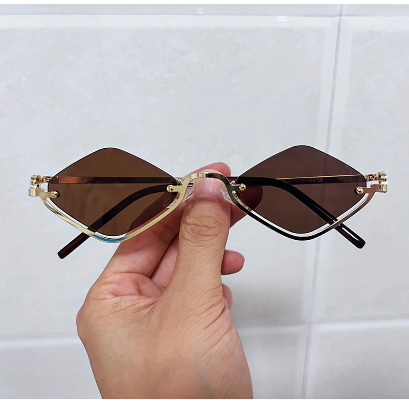 Sunglasses Metal Half Frame
