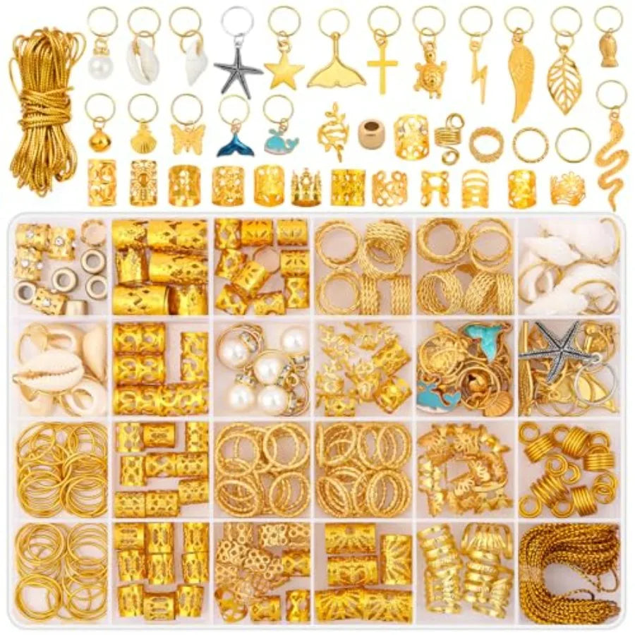 Hair Jewelry For Braids And Dreadlocks Accessories Metal Cuffs Clips