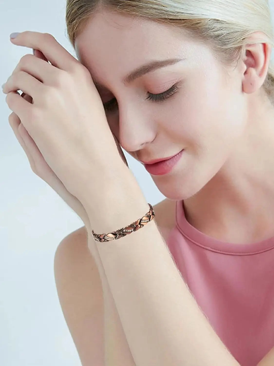 Copper Magnetic Crystal Bracelets Pure Cooper