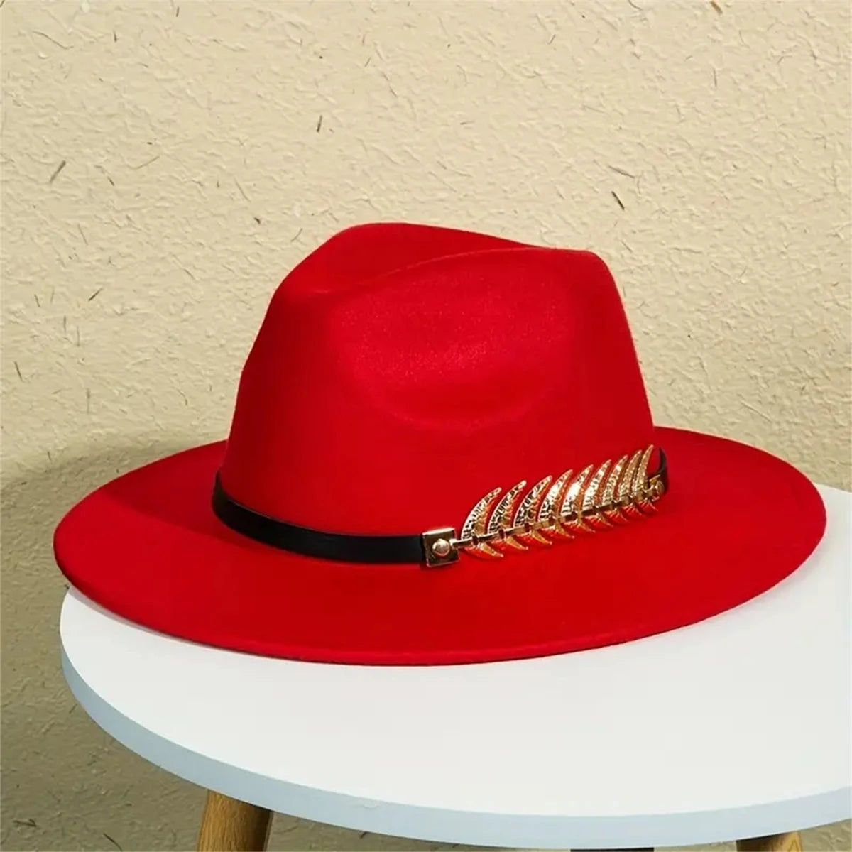 Western Hat Tweed Flat Brim Sunshade Lightweight