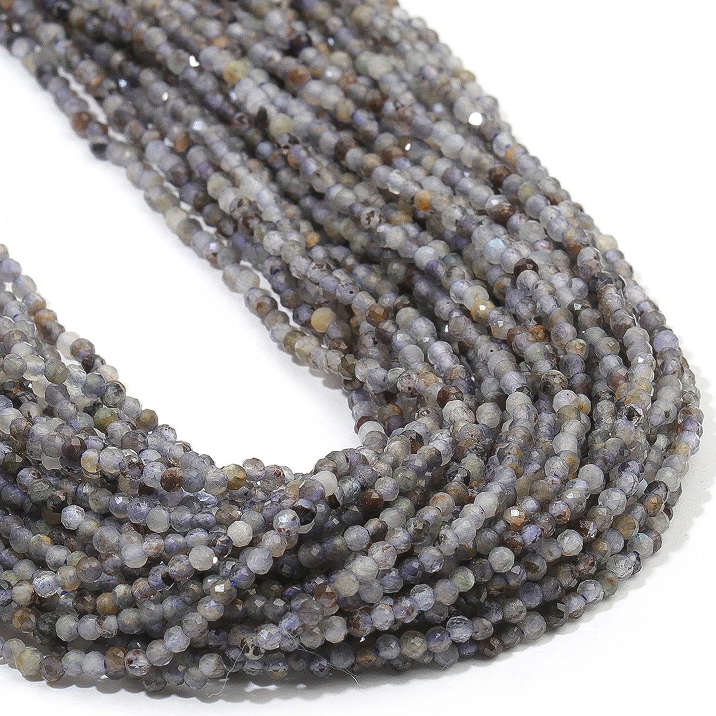 Faceted Tiny Beads Natural Aquamarine Lapis Lazuli Tourmaline Amethyst Beads