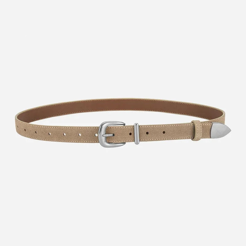 Buckle Thin Belt For Jeans Waistband Fashion