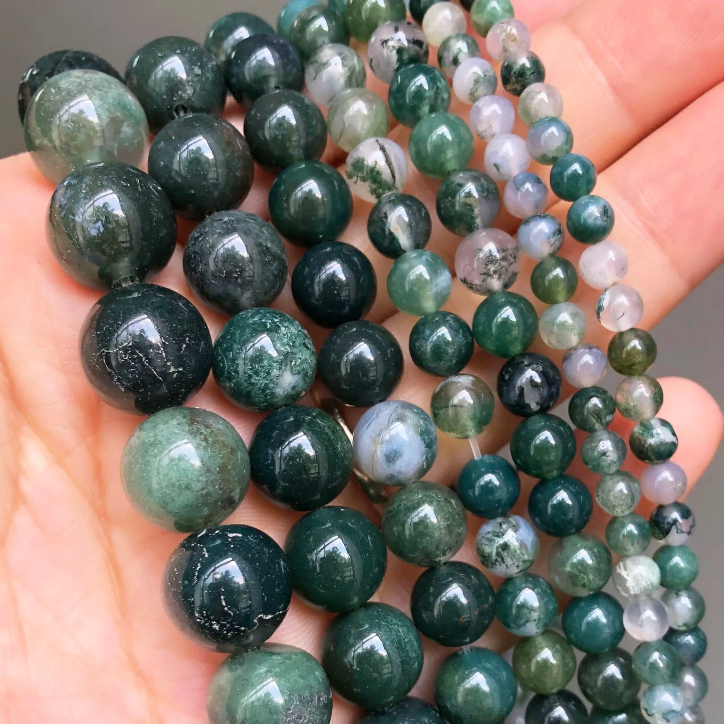 Natural Stone Round Beads Yooperlite Fire Sodalite Loose Spacer Beads
