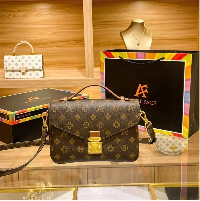 Monogram Floral PVC Shoulder Bag Crossbody Tote Luxury