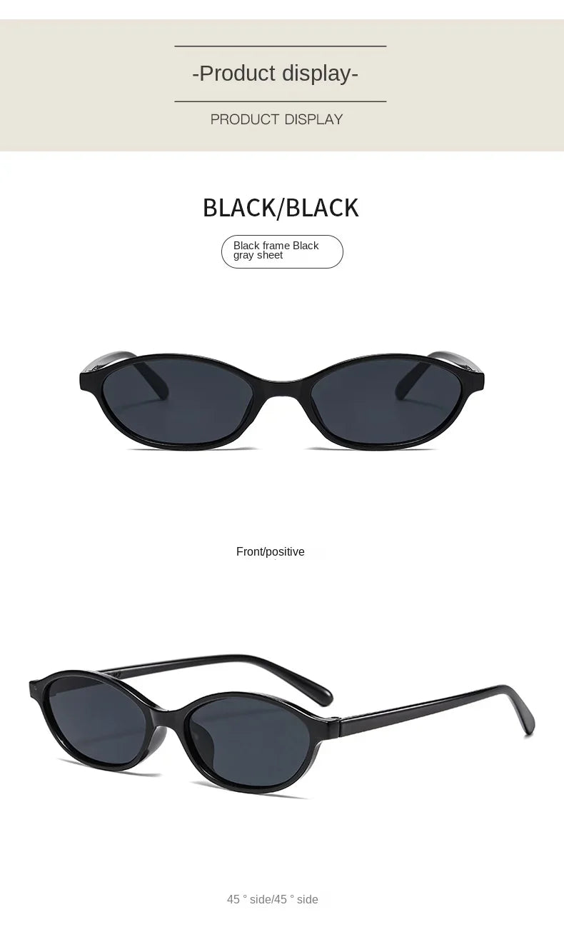 Oval Frame Sunglasses Women Trendy Small Frame