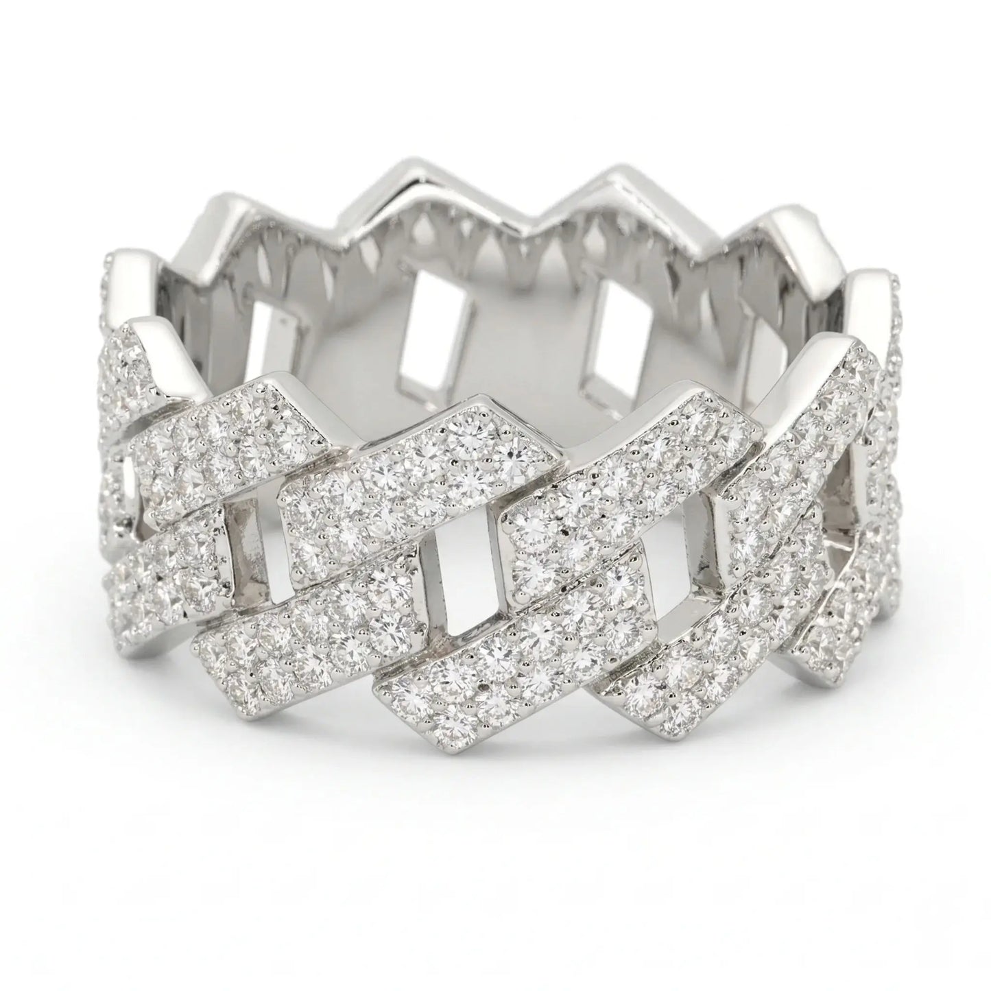 Ring Cuban Zircon Iced Out Jewelry