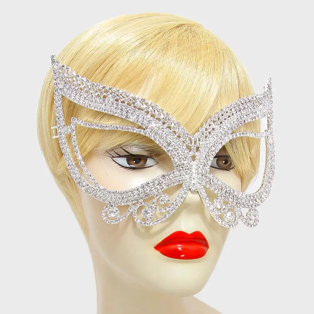 Cosplay Rhinestone Half Face Carnival Mask