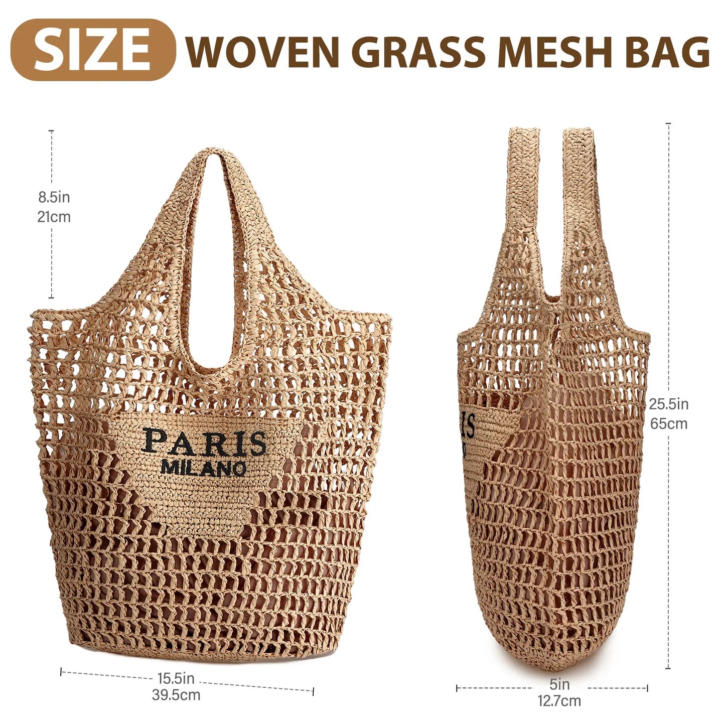 Tote Straw Handmade