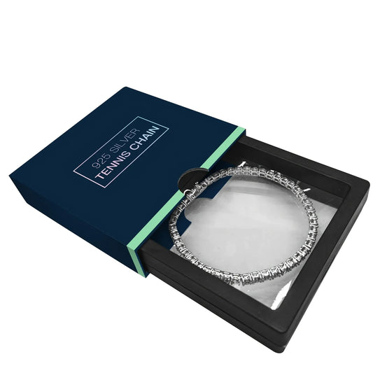 925 Sterling Silver Moissanite Tennis Bracelet 5.6 Carat